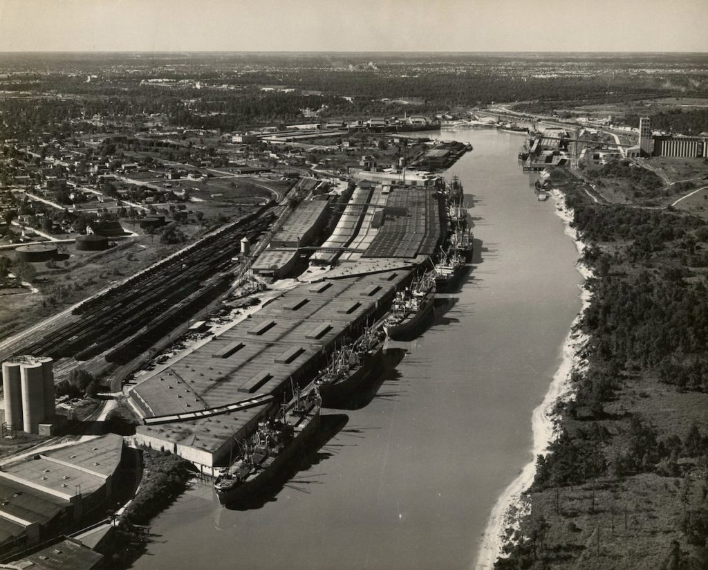 Houston Ship Channel, October 1946. Photo: University of Houston Digital Archives.