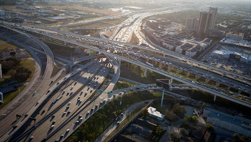 An aerial view of the U.S. 59 / Loop 610 interchange which is slated for a $287 million reconstruction project is scheduled to begin in late 2017 with a completion date in 2021. Photo: Smiley N. Pool, Houston Chronicle.