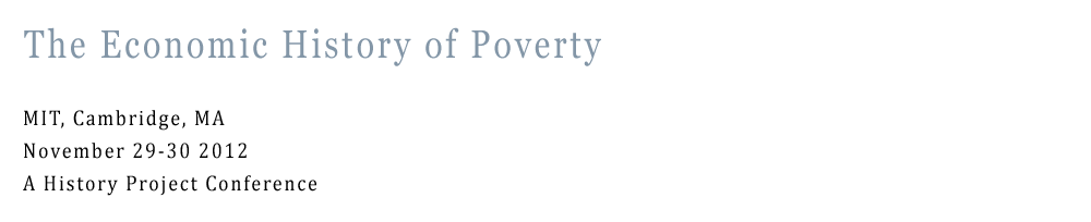 The Economic History of Poverty