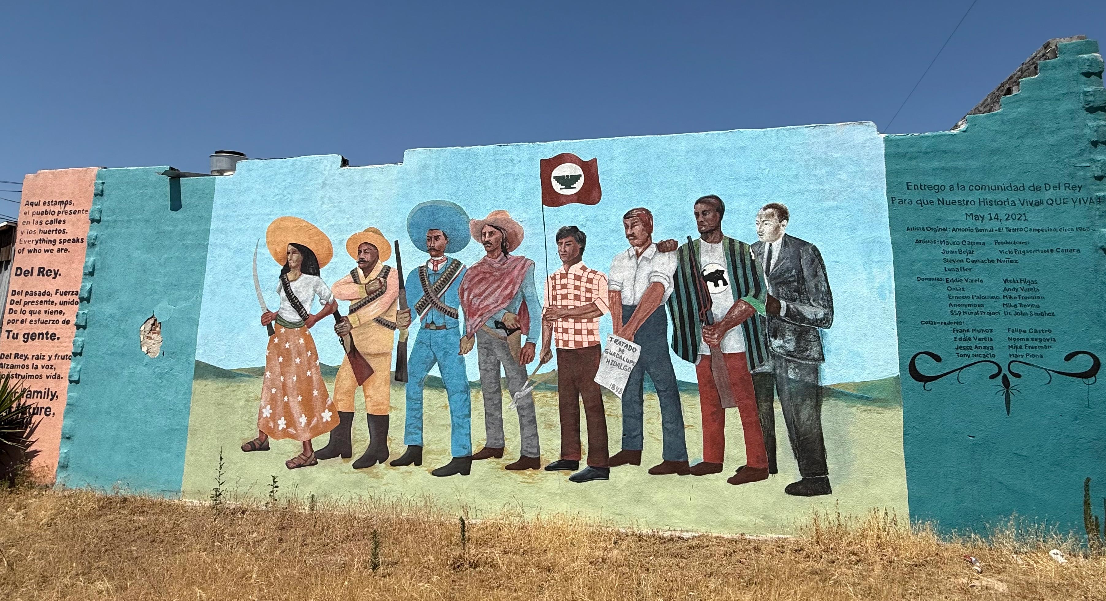 The recreated Del Rey mural. Photo by author. 