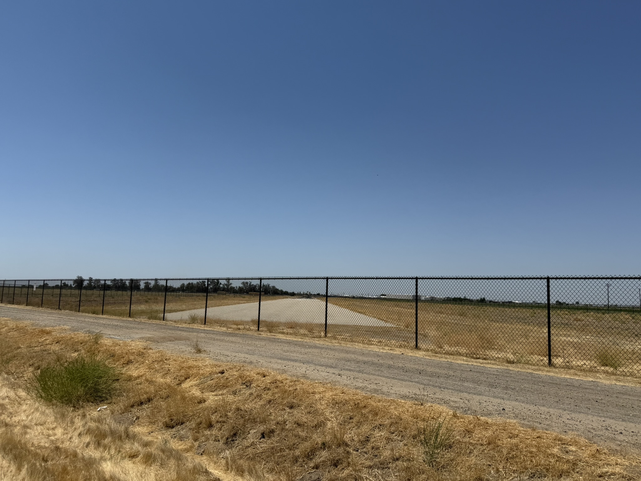 The runway built for the POM Wonderful plant. Photo by author.