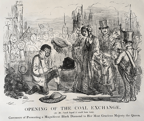 “Opening of the Coal Exchange (As Mr. Punch hoped it would have been)” Punch, Issue 434, November 3, 1849.