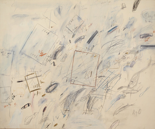 Untitled (Bolsena), 1969, Cy Twombly. Photo: The Art Institute of Chicago, gift of Edlis/Neeson Collection. © Cy Twombly Foundation.