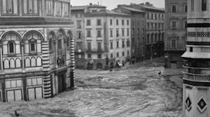 The devastation of the 1966 flood in Florence (Archivio Locchi).