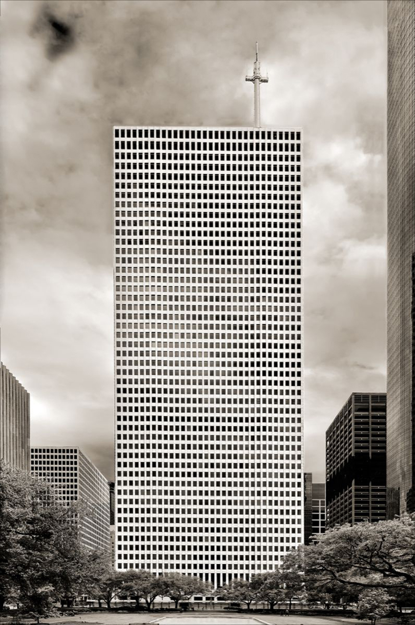 One Shell Plaza, Houston, Texas, SOM (architects), Gerald Hines (developer), 1971.