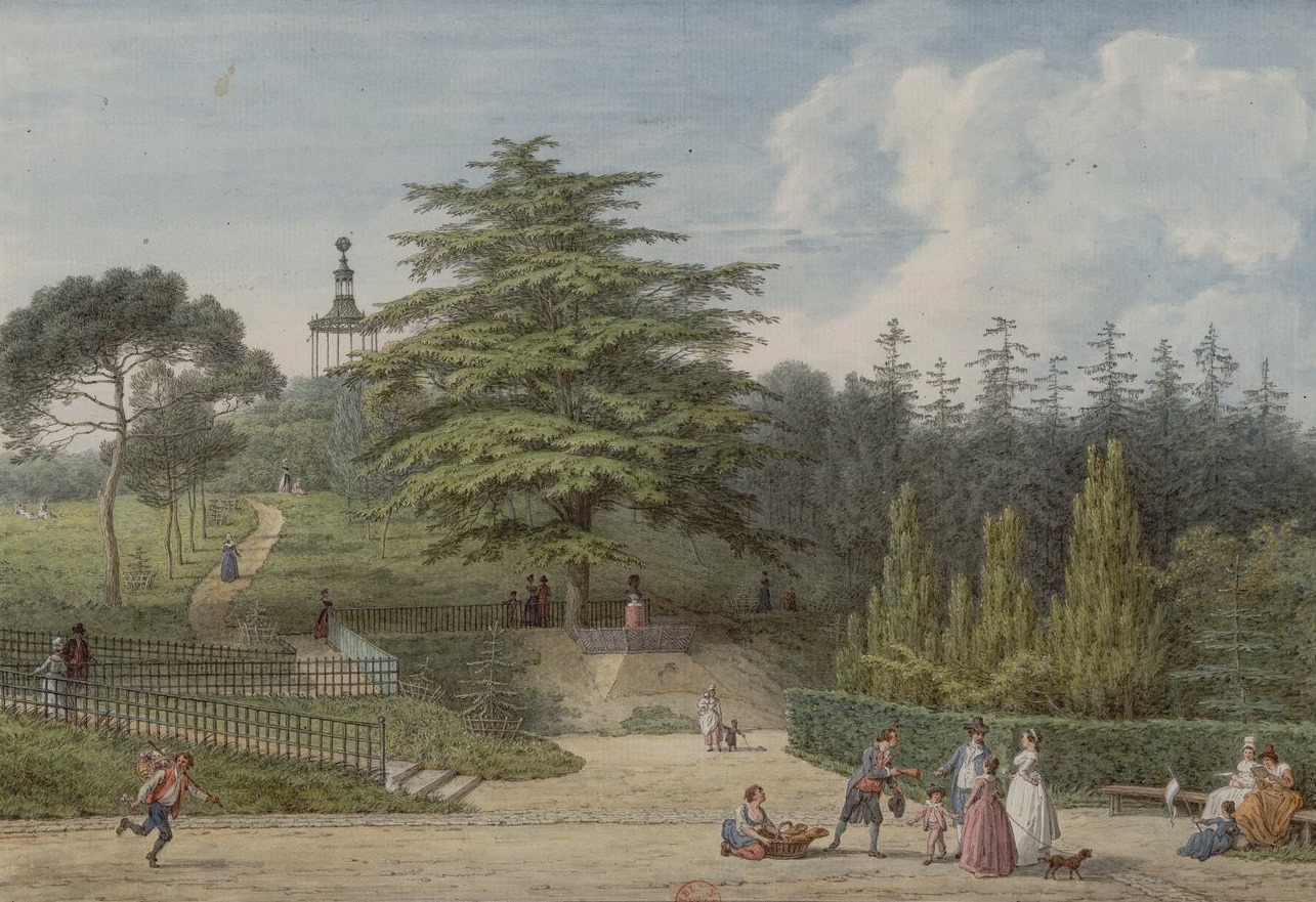 A view of the Jardin du Roi, 1794 by Jean-Baptiste Hilair. 1.	Bibliothèque nationale de France (gallica.bnf.fr)
