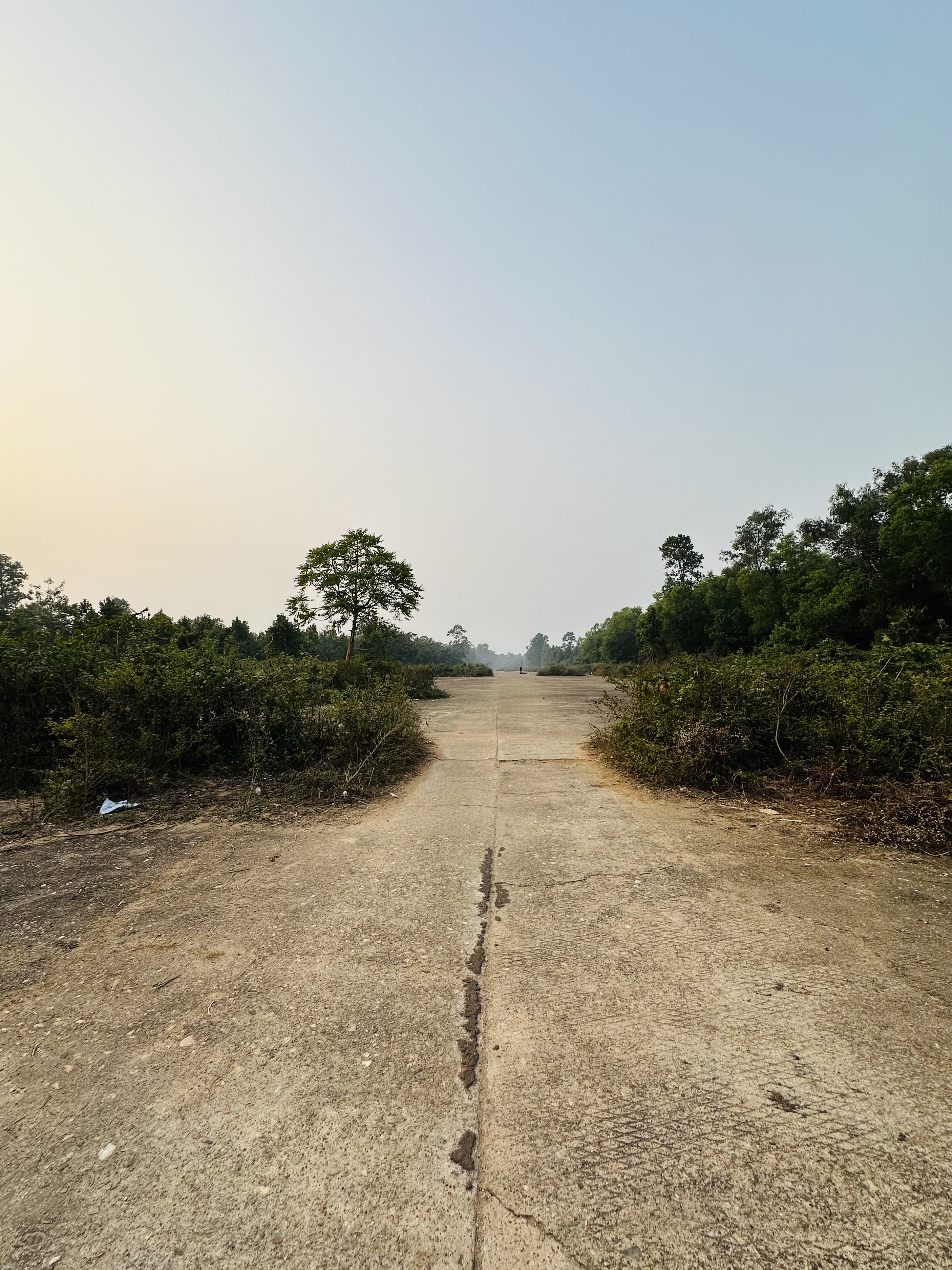 Weathered tarmac, Joypur, January 2024. Photo by author. 