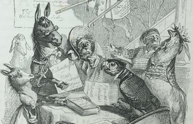 Vie privée et publique des animaux: vignettes par Grandville publiée sous la direction de P. J. Stahl (Paris, 1867)