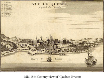 Mid 18th Century View Of Quebec Photograph: Mid 18th Century View Of Quebec, Everett