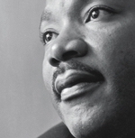 Detail from the front cover of 'To Shape a New World: Essays on the Political Philosophy of Martin Luther King, Jr.' edited by Tommie Shelby and Brandon M. Terry (Harvard University Press, 2018).